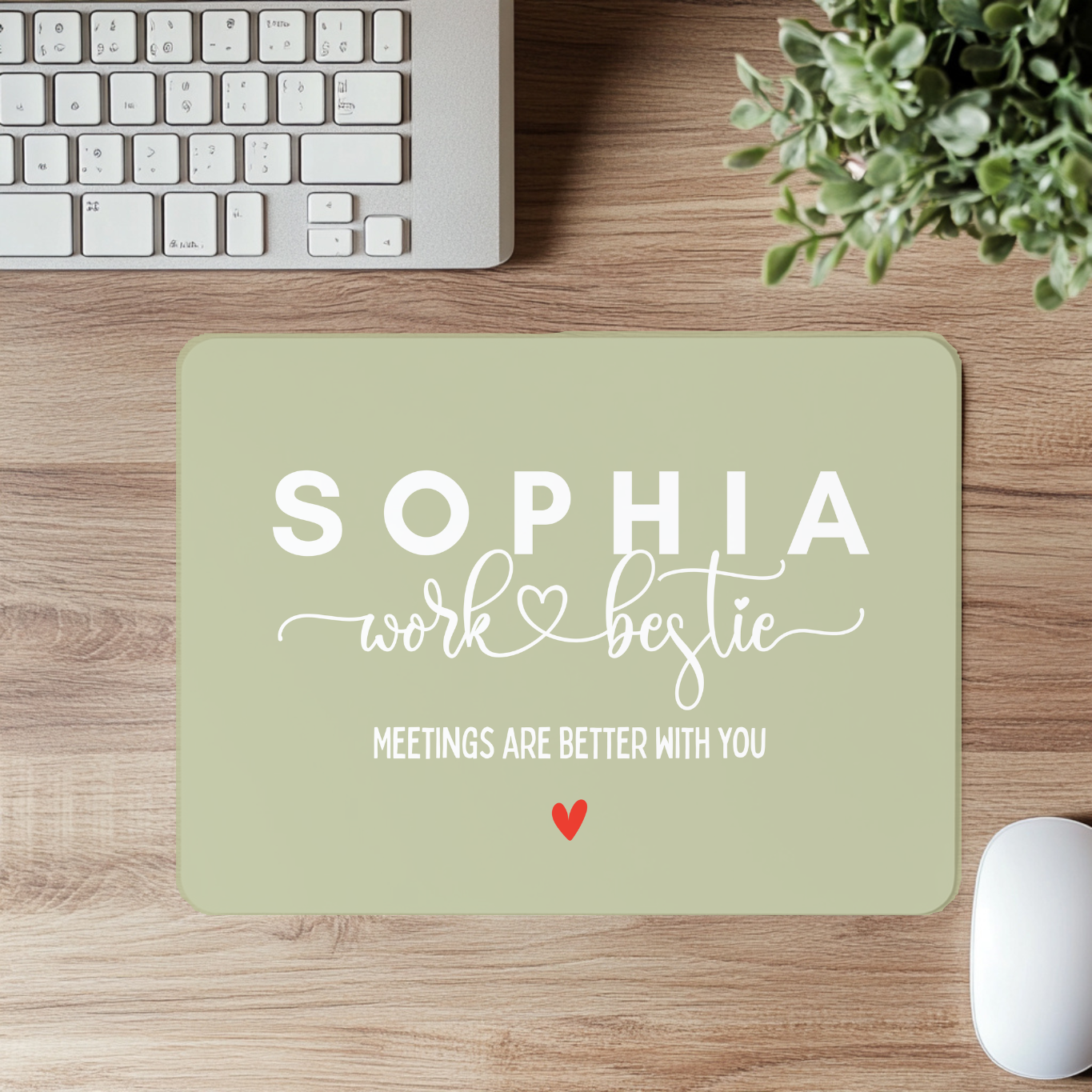 Work Bestie Mouse Pad - Co Worker Gift