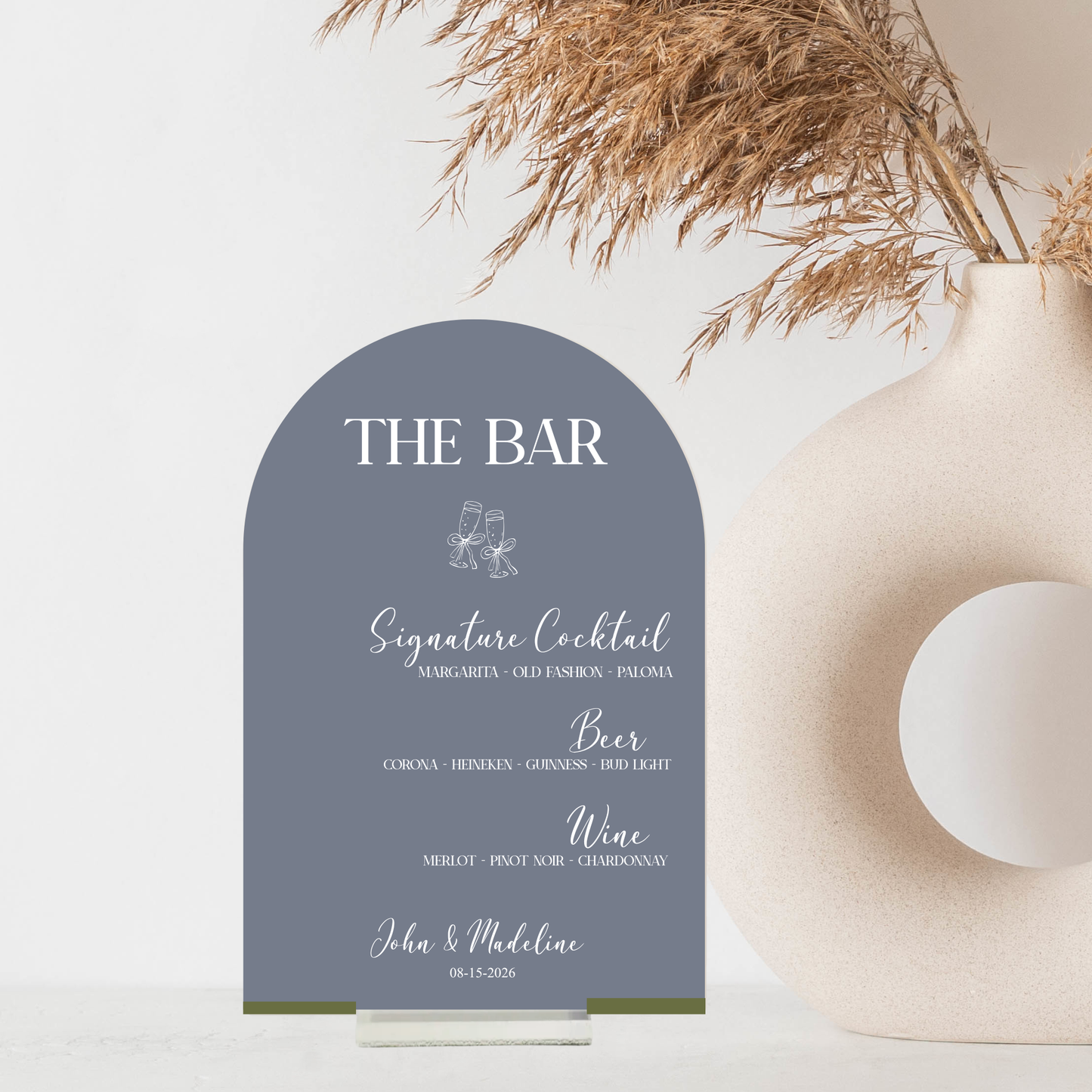 Arch Sign Bar Menu