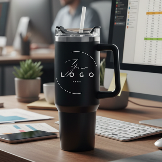 40oz Tumbler With Logo - Laser Engraved