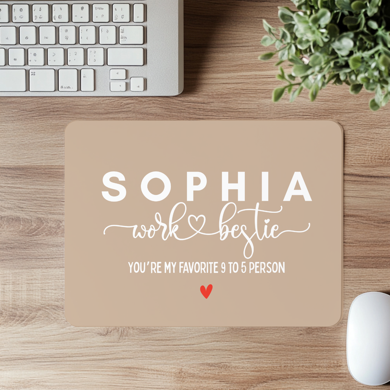 Work Bestie Mouse Pad - Co Worker Gift