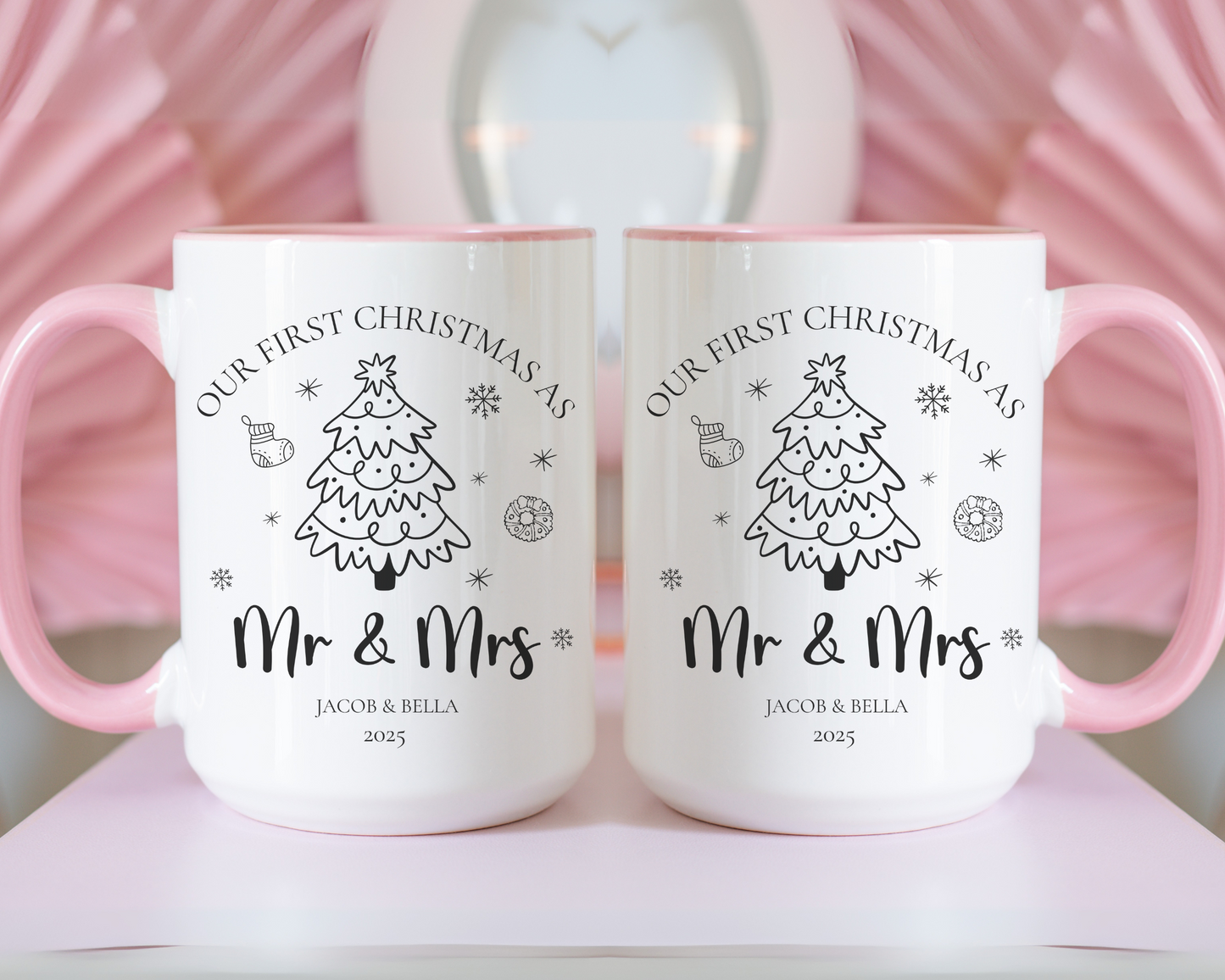 Gift for Couple personalized -  First Christmas married