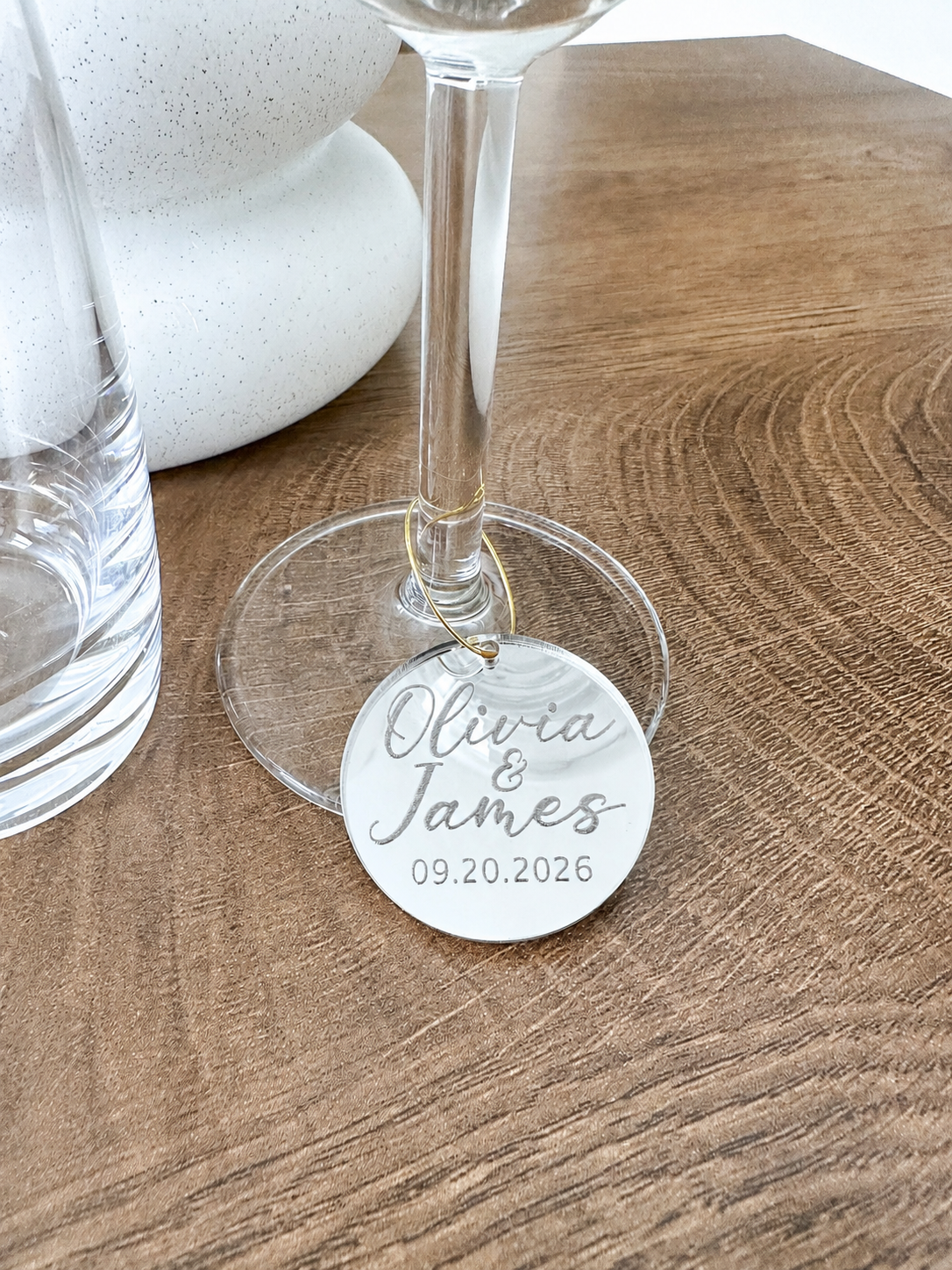 Personalized Acrylic Wine Charms