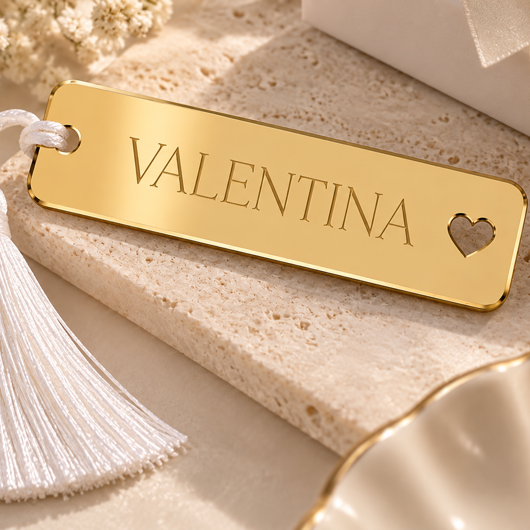 Personalized Acrylic Name Tag with Tassel – Custom Name Tag