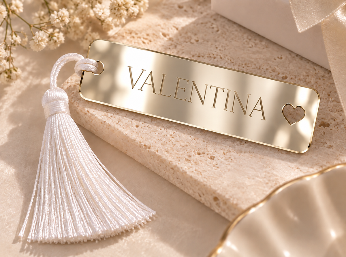 Personalized Acrylic Name Tag with Tassel – Custom Name Tag
