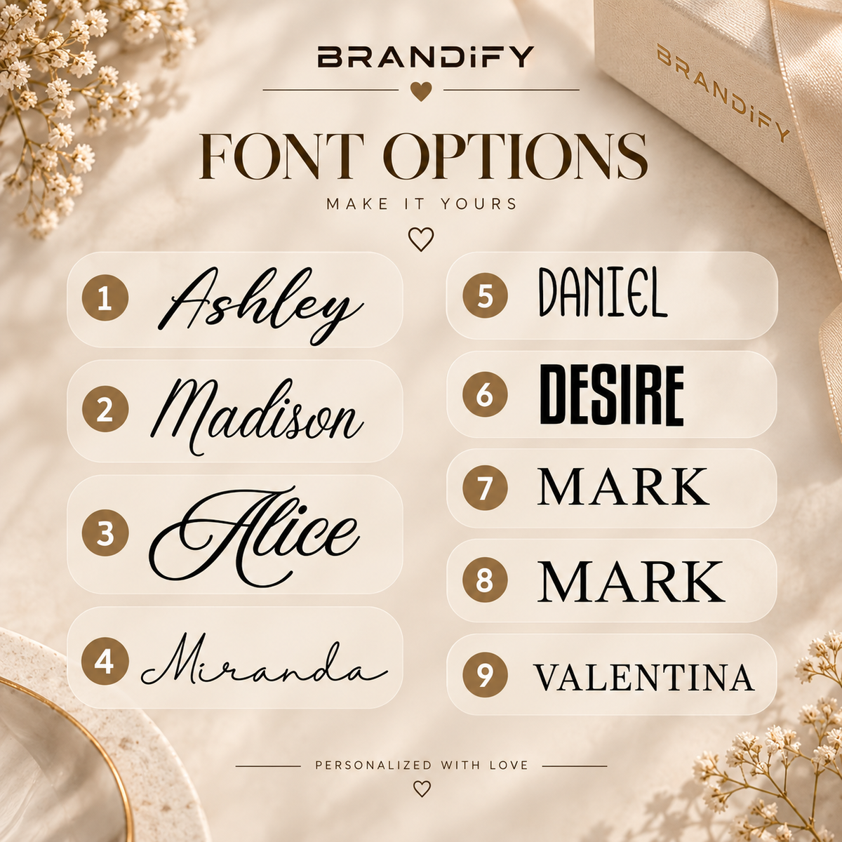 Personalized Acrylic Name Tag with Tassel – Custom Name Tag