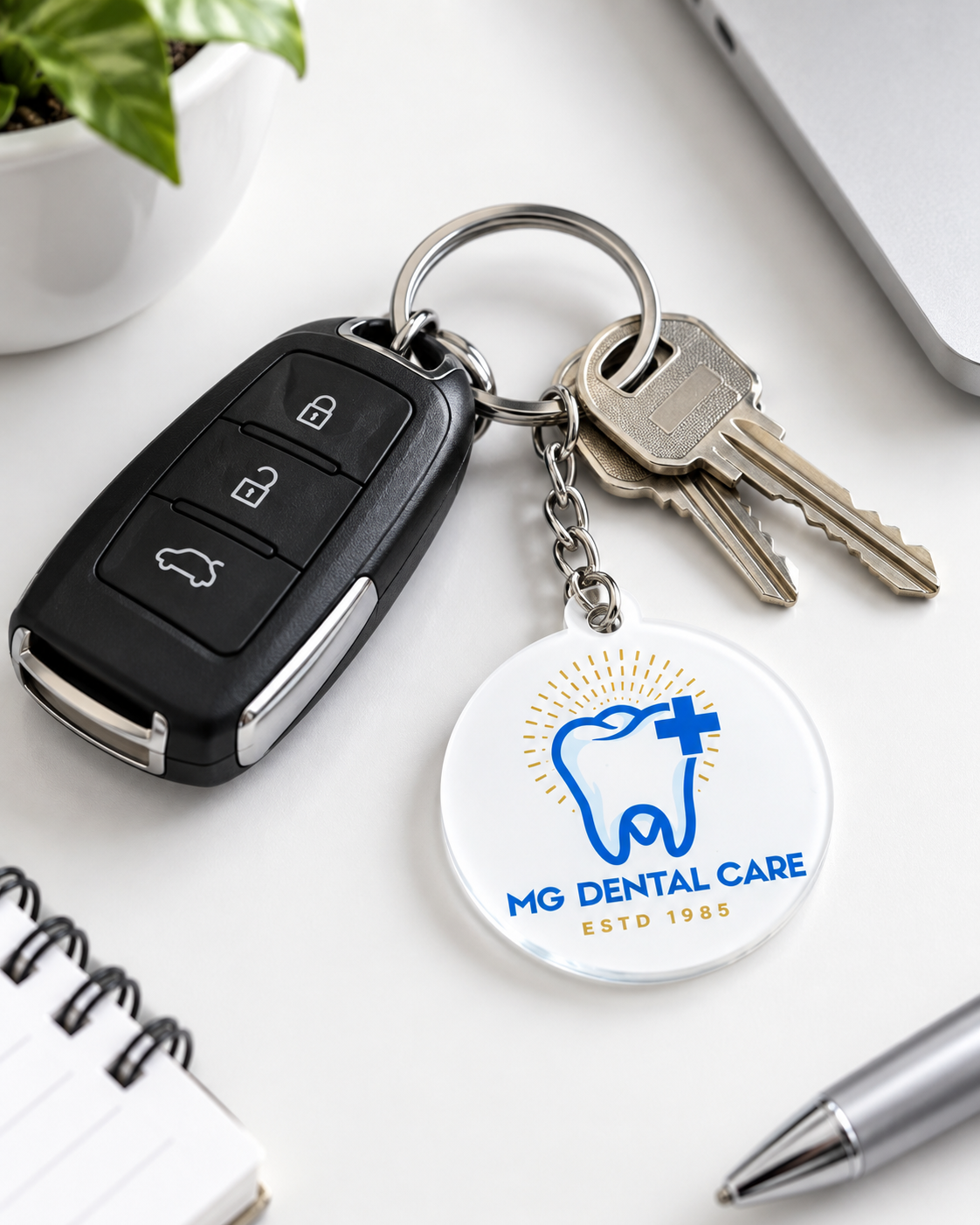 Custom Logo Acrylic Keychains – Bulk Promotional Business Keychains
