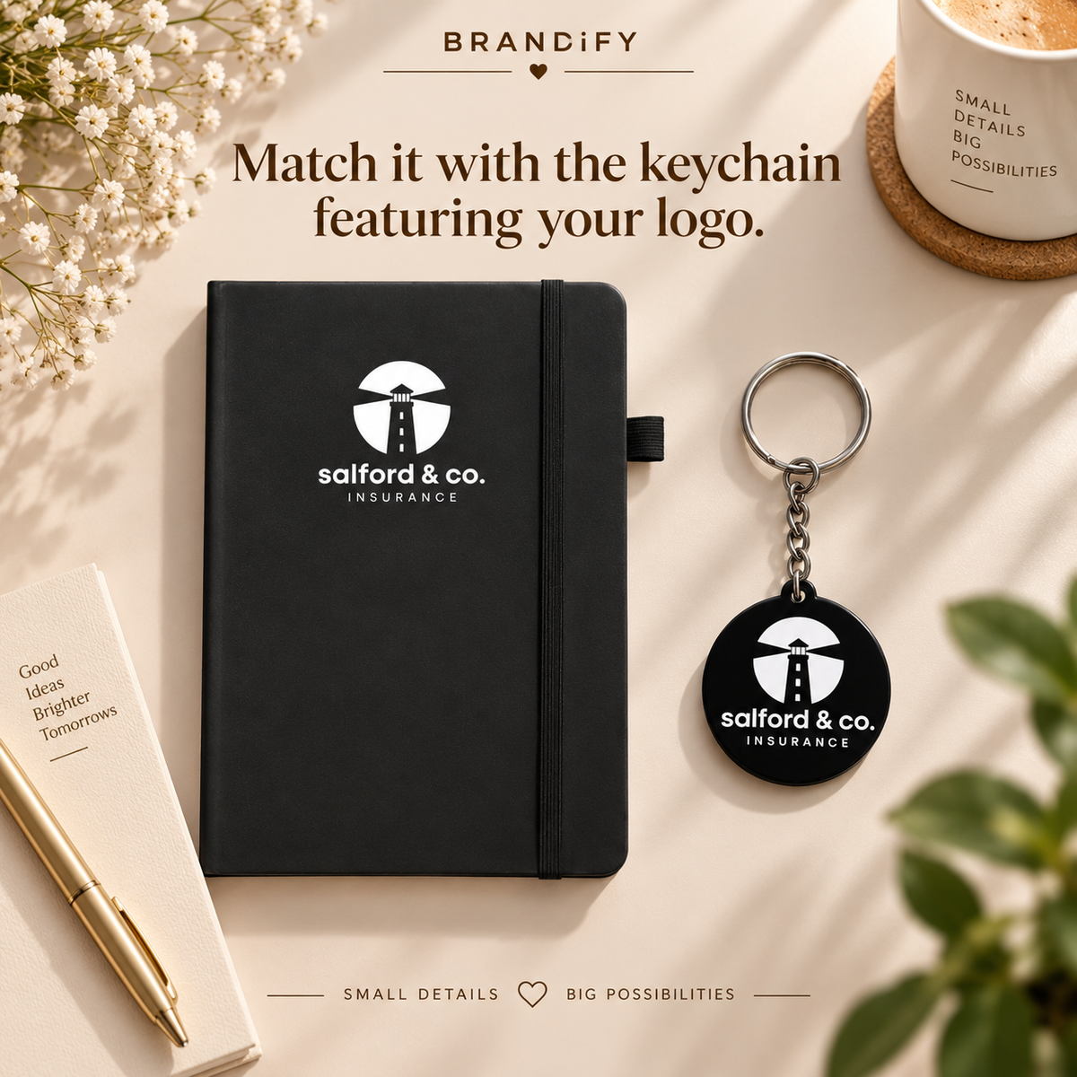 Custom Logo Corporate Notebook – UV Printed Business Journal