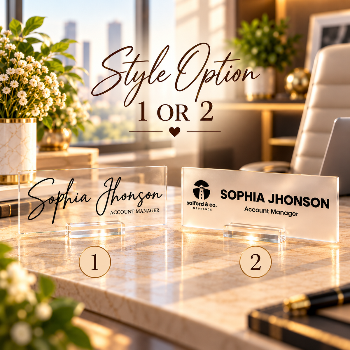 Custom Corporate Gift Kit with Desk sign