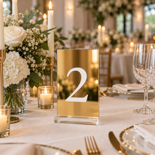 Deluxe Rectangle Table Number