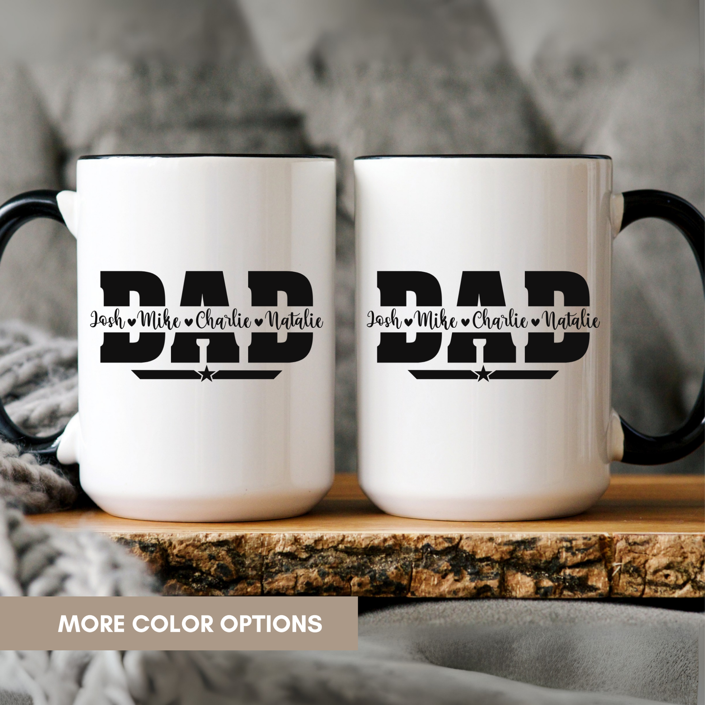 Coffee Mug for Dad - Kids Name Gifts