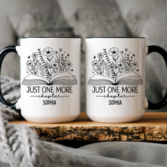 Book Lover Coffee Mug - Just one more chapter