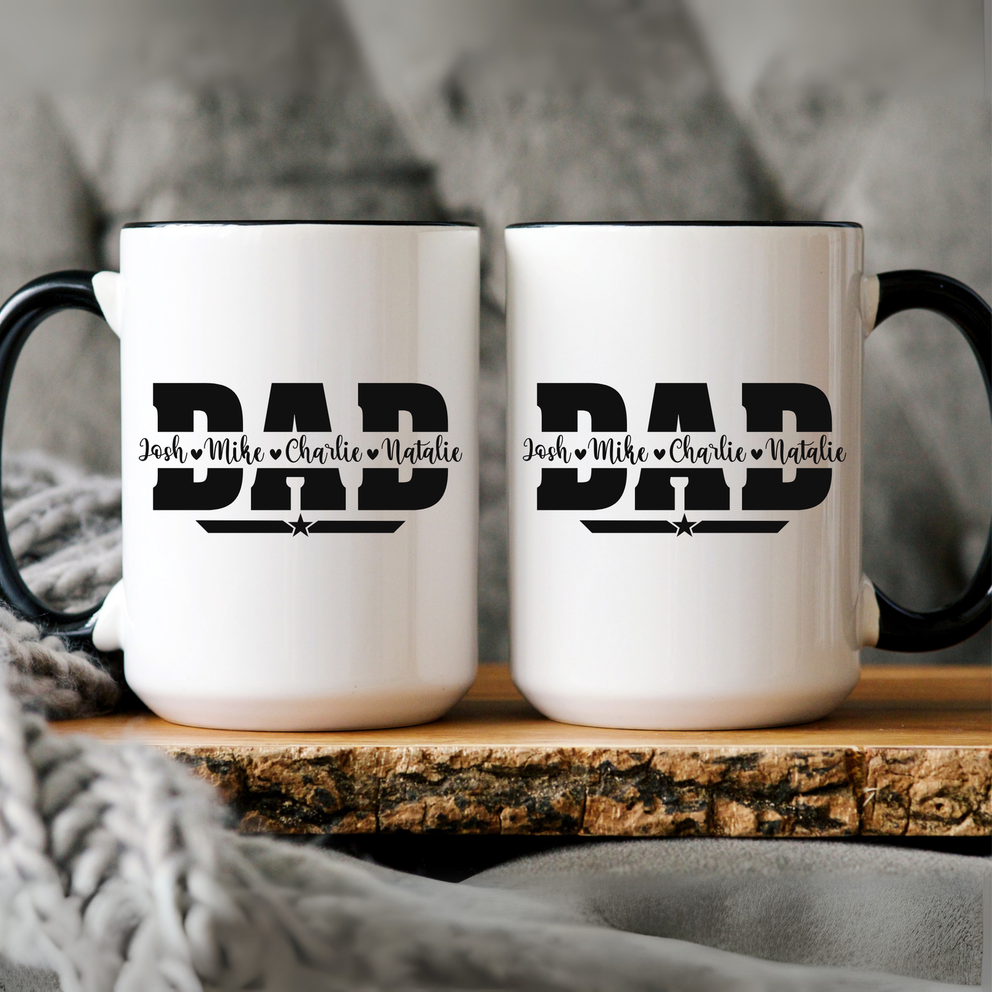 Coffee Mug for Dad - Kids Name Gifts