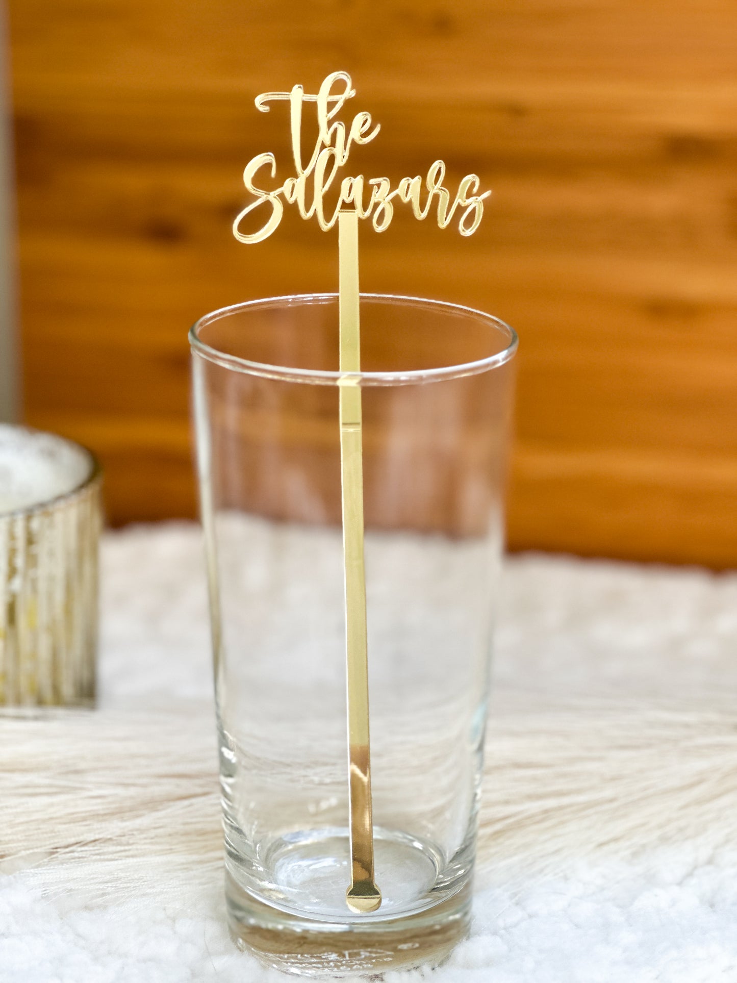 Custom wedding deco - Personalized Drink Stirrers,