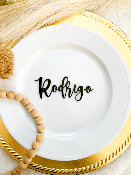 Personalized wedding place card - Guest Name wedding,