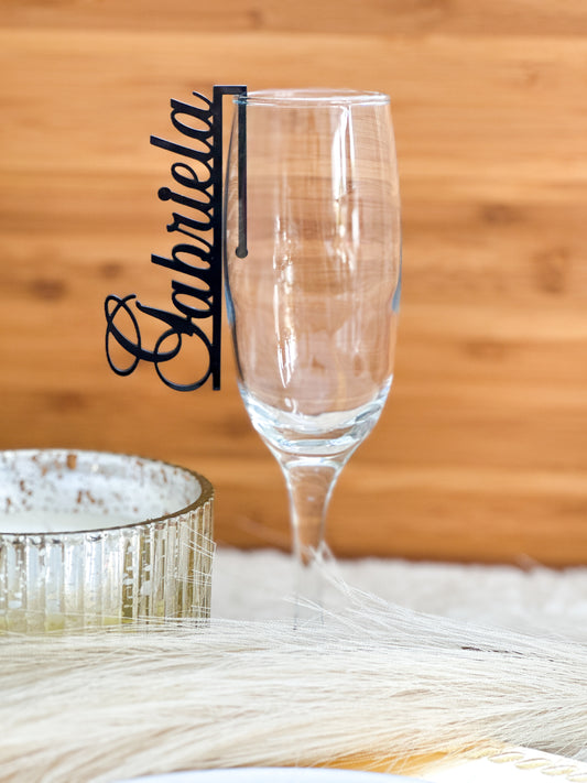 Personalized Name Tag charm - Custom Drink Charm