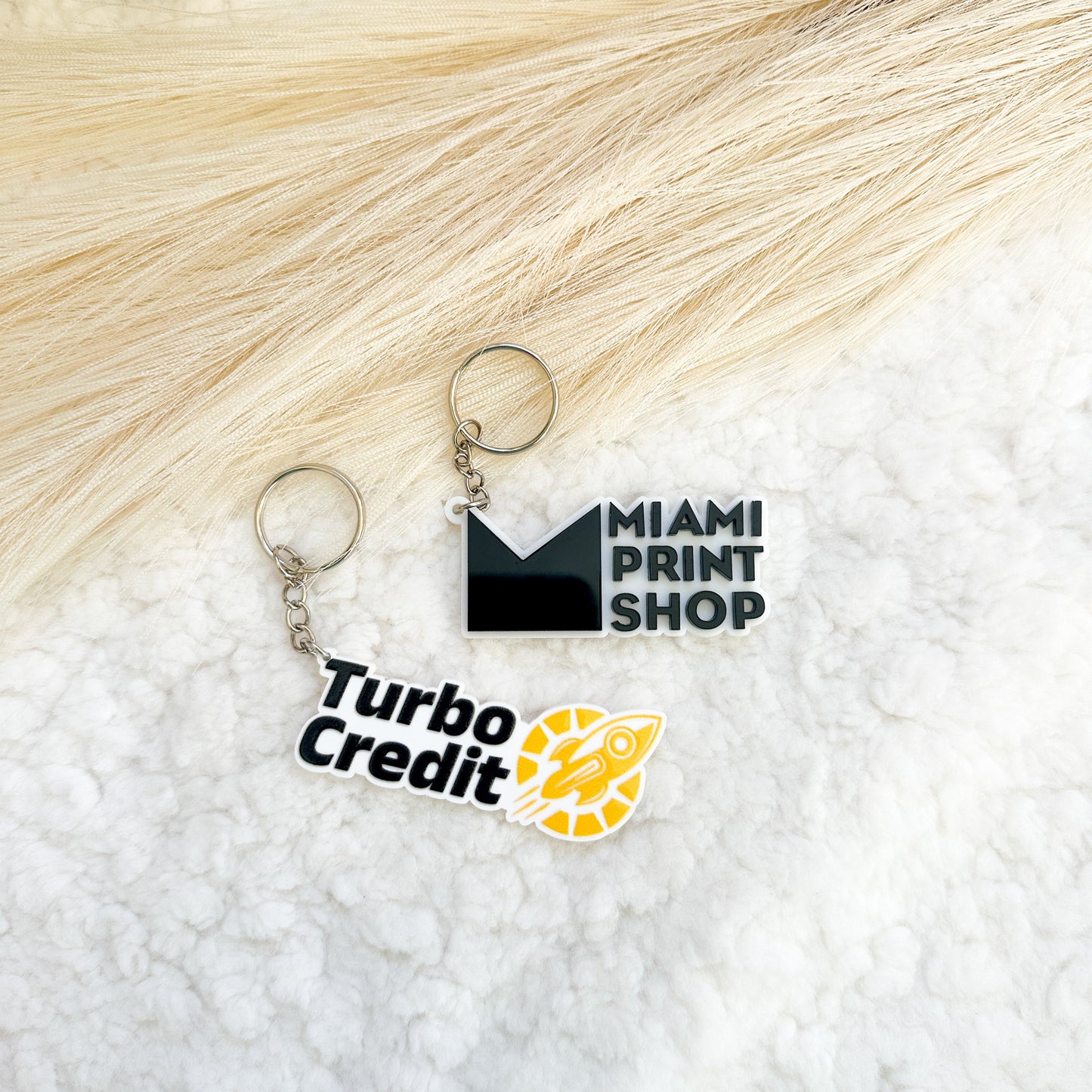 Custom Business Logo Keychain