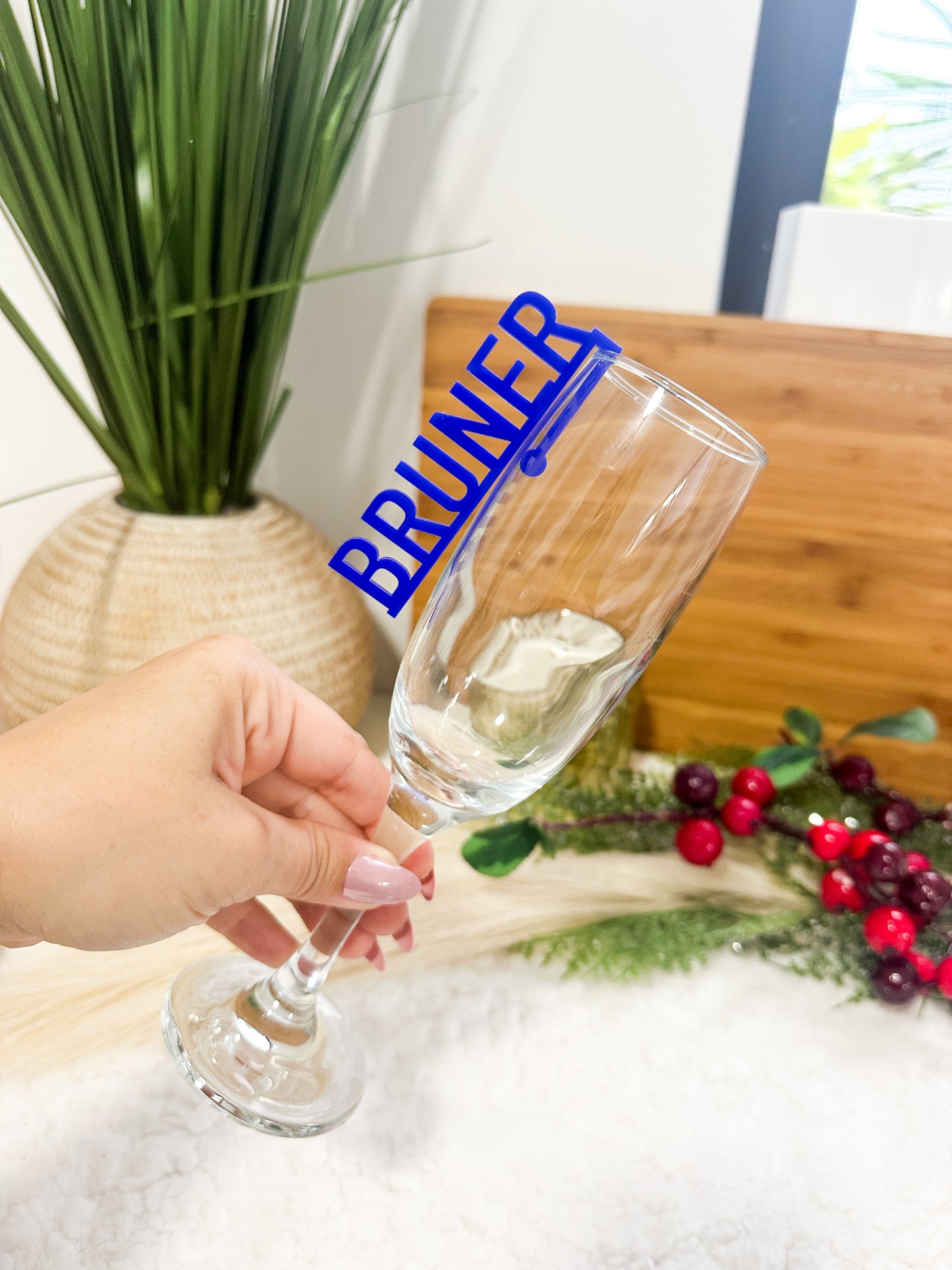 Personalized Name Tag charm - Custom Drink Charm