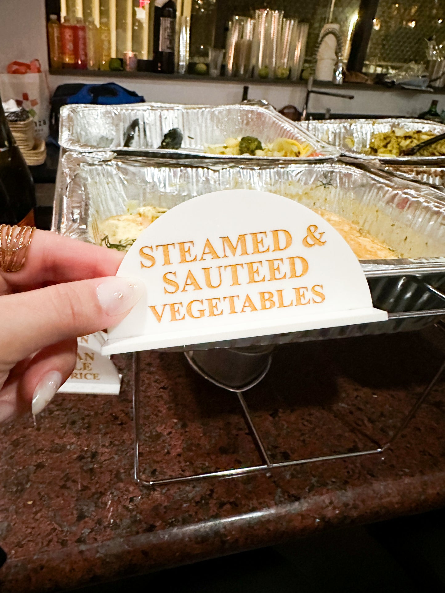 Acrylic Food Tag For Events