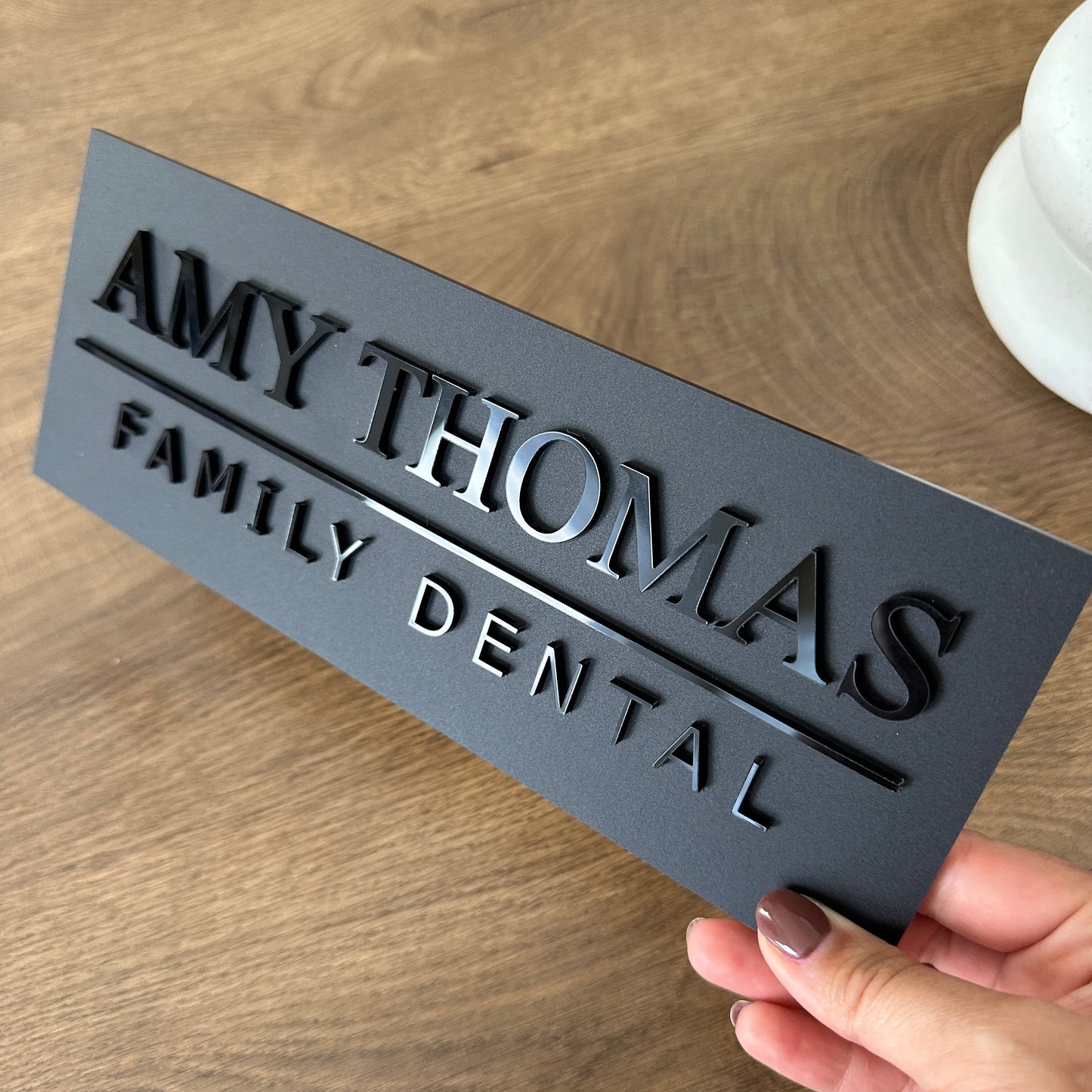 Luxury Wall Sign Name