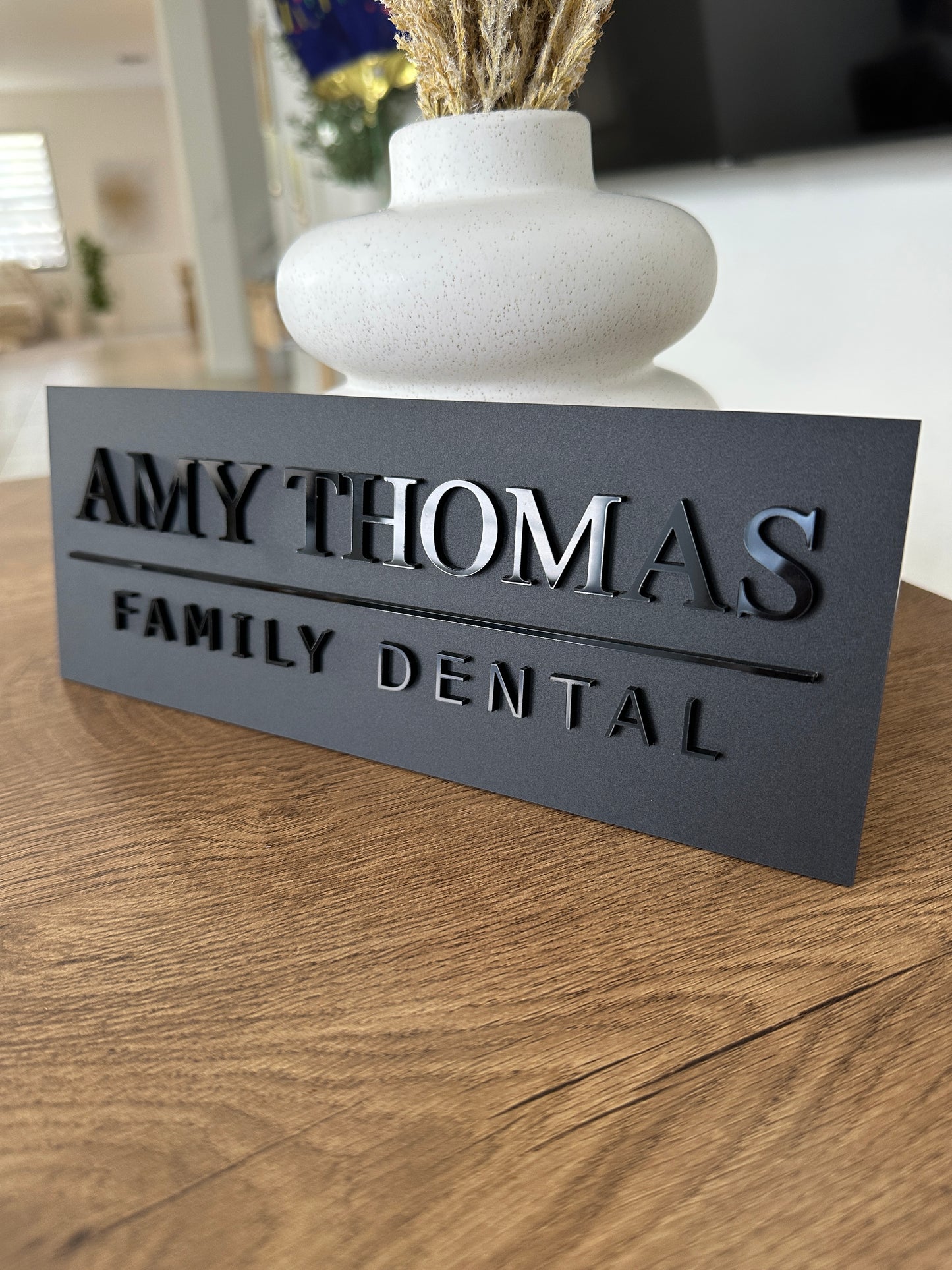 Luxury Wall Sign Name