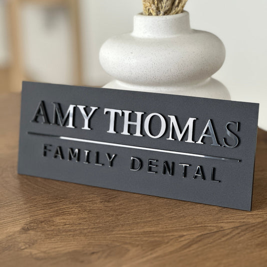 Luxury Wall Sign Name