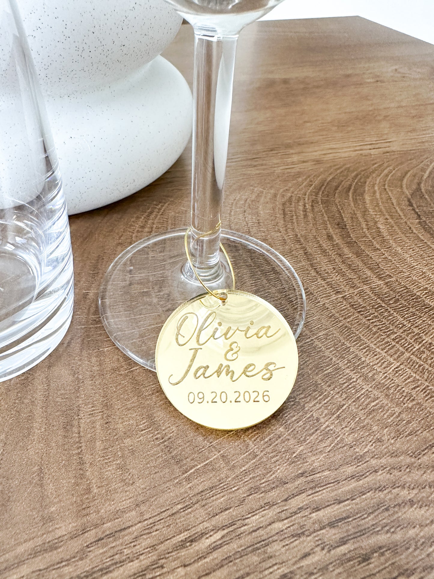 Custom Names Glass Tag