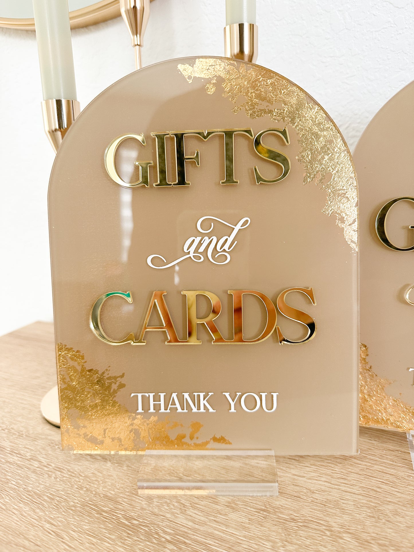 Foil Cards & Gifts Sign