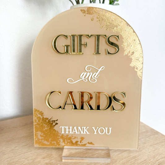 Foil Cards & Gifts Sign