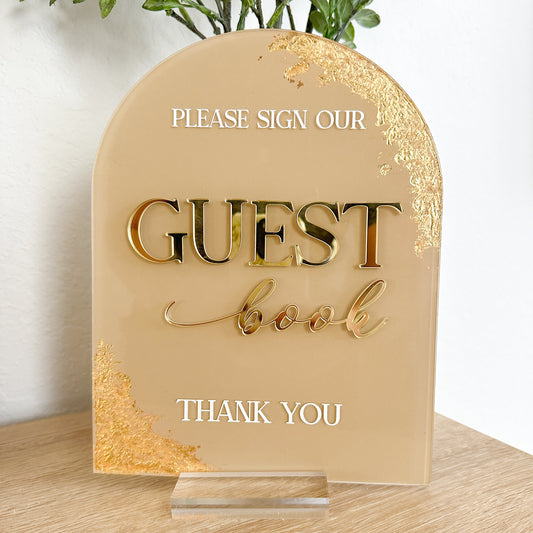 Foil Guest Book Sign