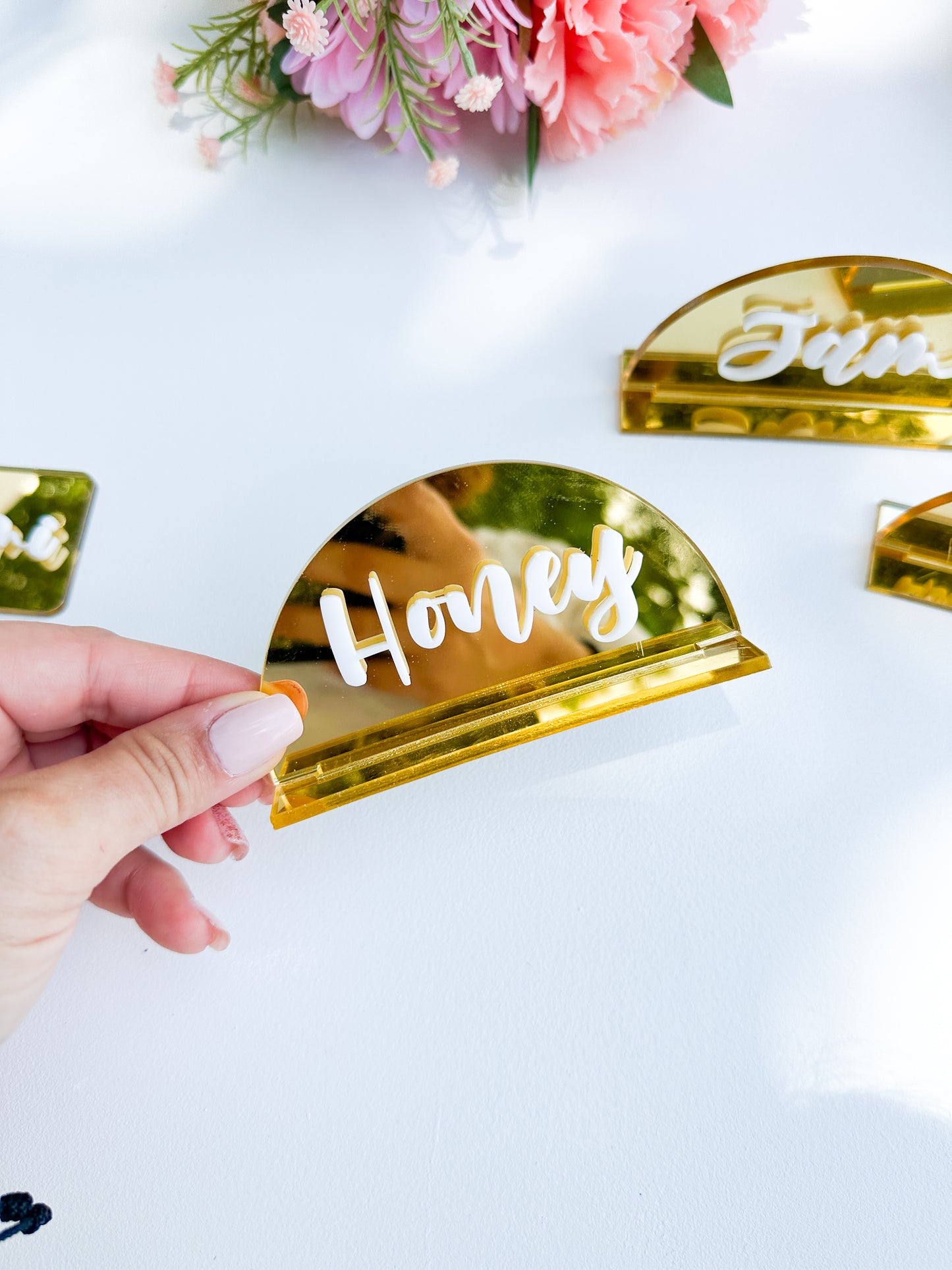 Acrylic Buffet Food Label Signs