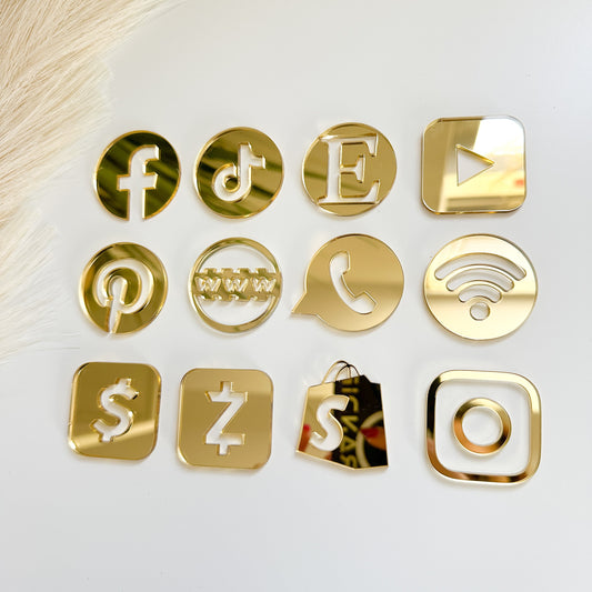 Social Media Icon - Acrylic