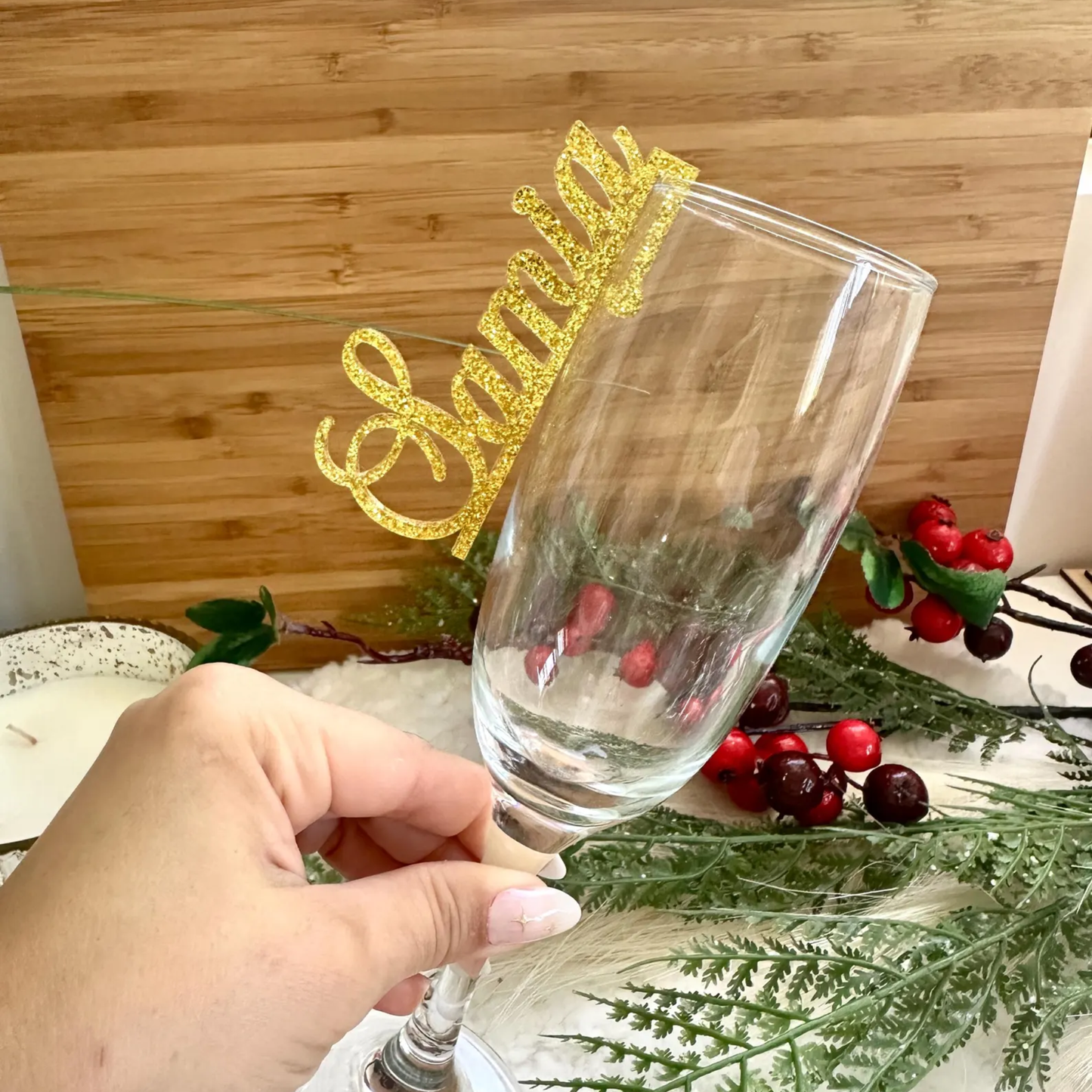 Personalized Name Charm for Drinks