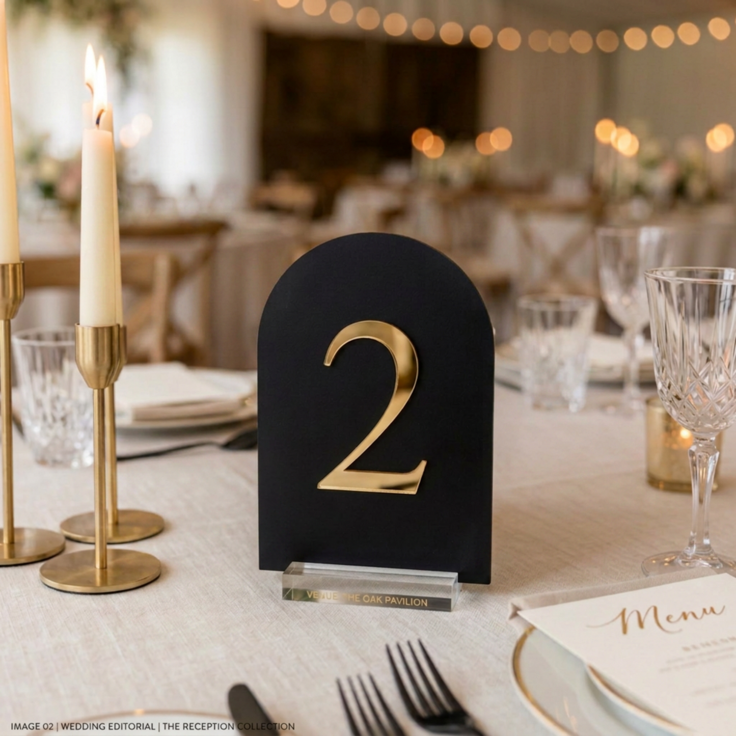 Deluxe Arch Table Number