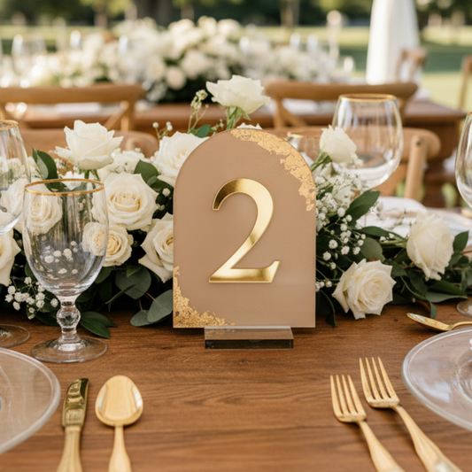 Acrylic Foil Table Number