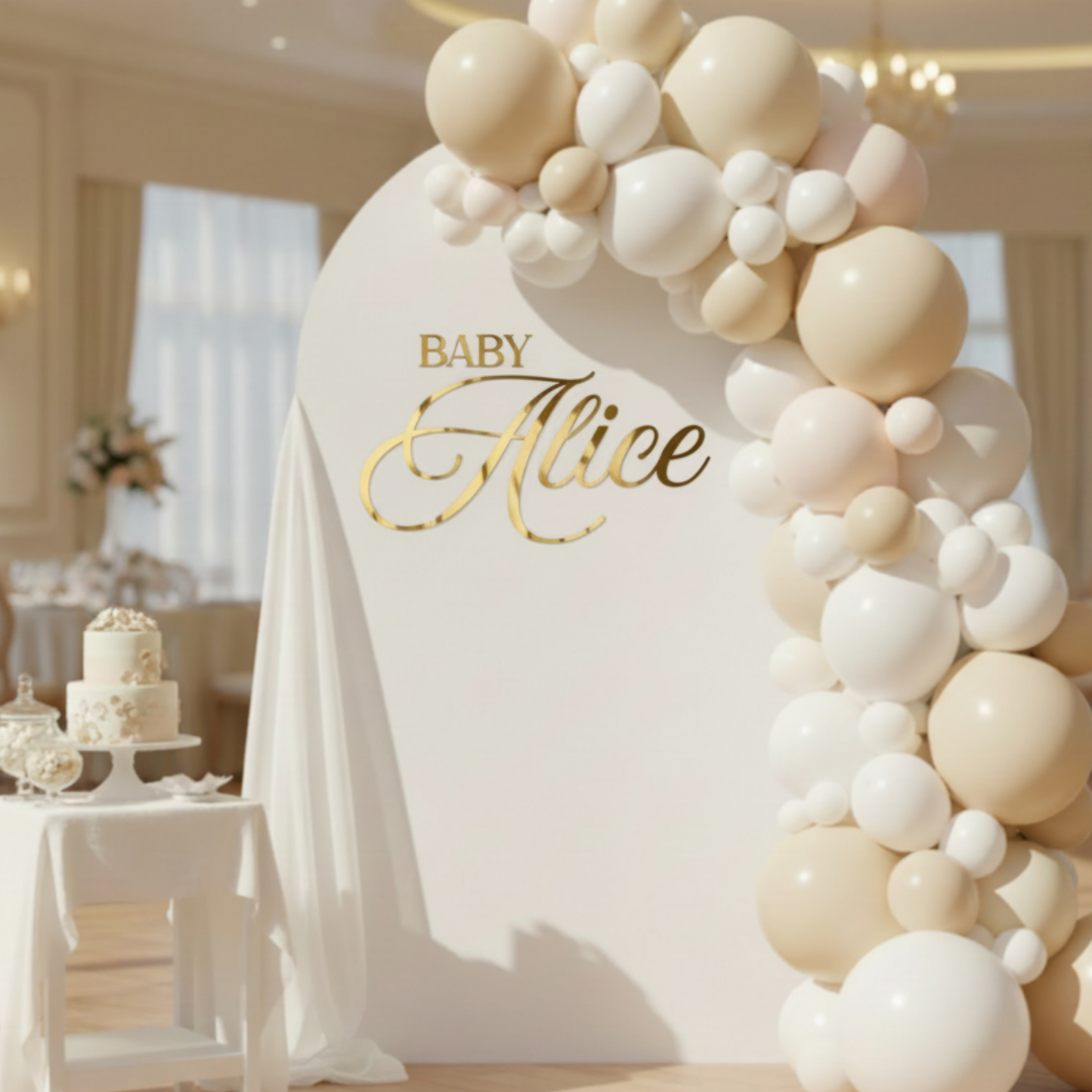 Luxury Acrylic Baby Shower Letters