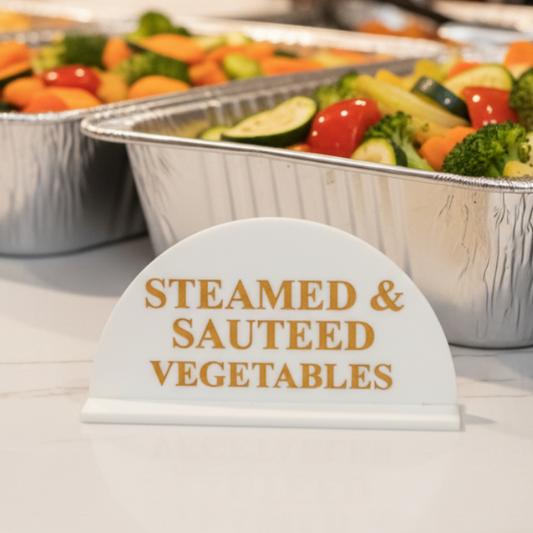 Acrylic Food Tag For Events