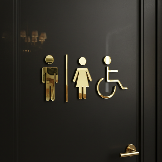Luxury Acrylic Restroom Sign