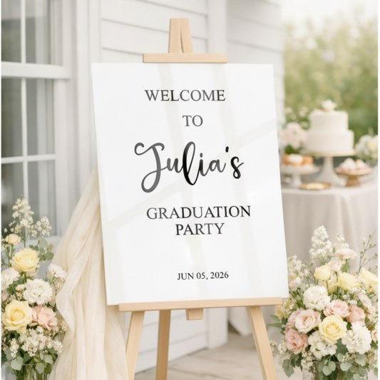 Monogram Acrylic Graduation Sign