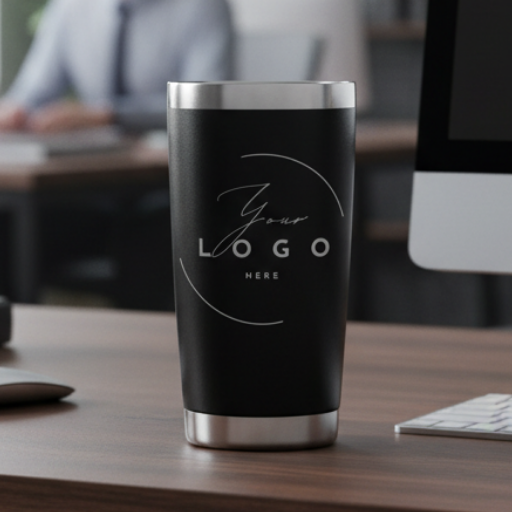 20oz Tumbler With Logo - Laser Engraved