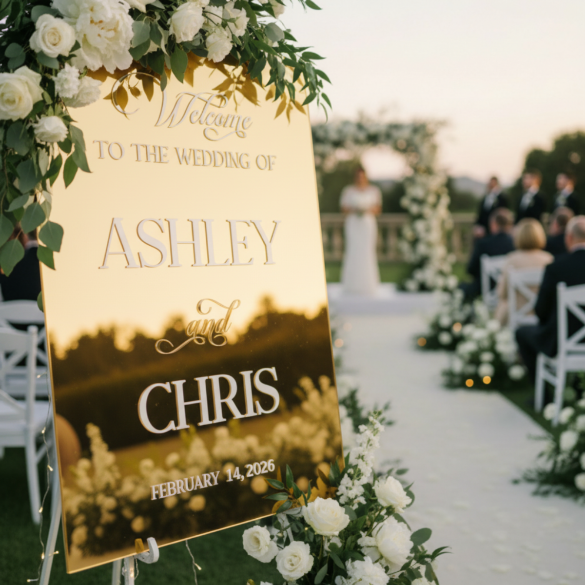 Luxury Acrylic Welcome Sign