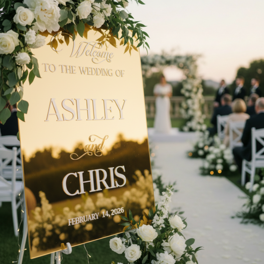 Luxury Acrylic Welcome Sign