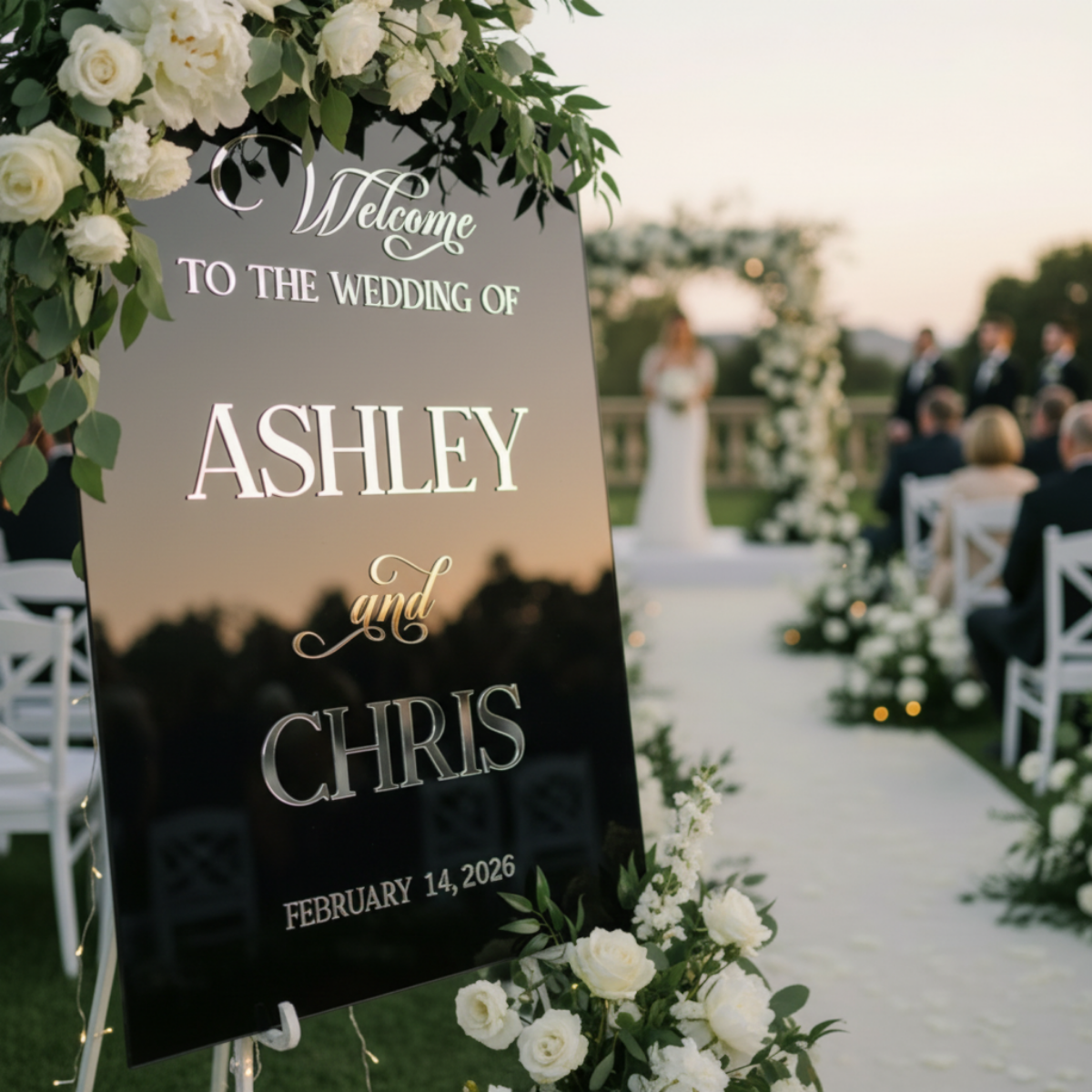 Luxury Acrylic Welcome Sign