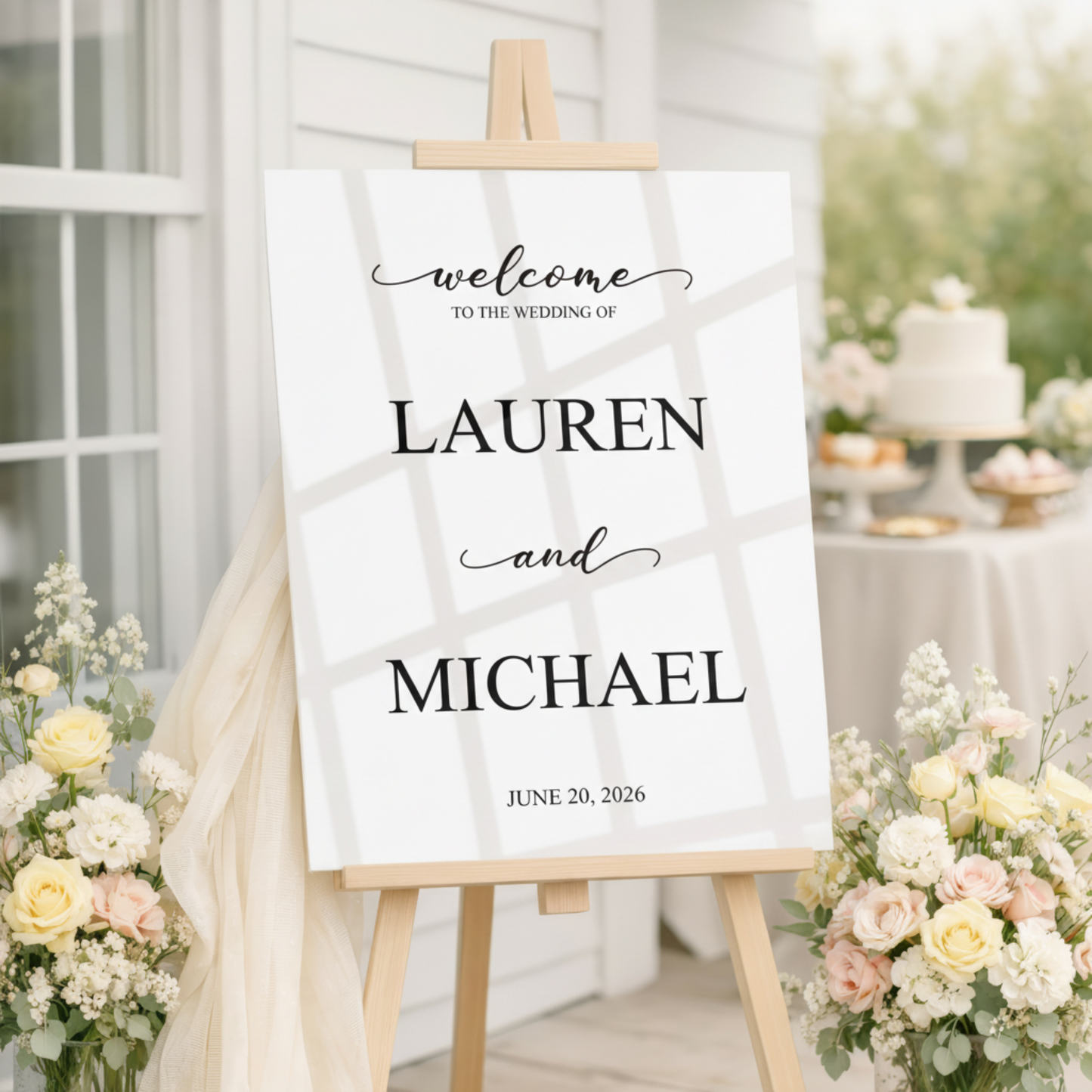 Acrylic Welcome Sign