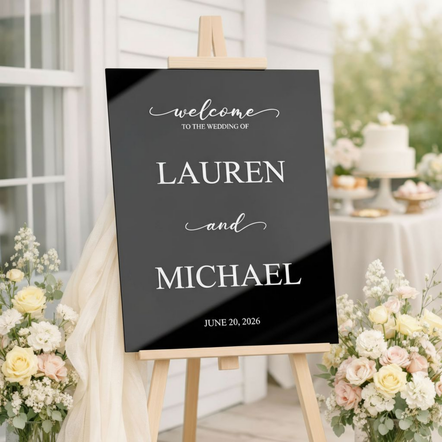 Acrylic Welcome Sign