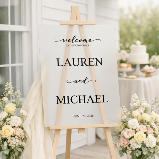 Acrylic Welcome Sign