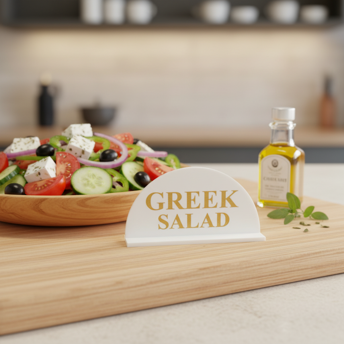 Acrylic Food Tag For Events