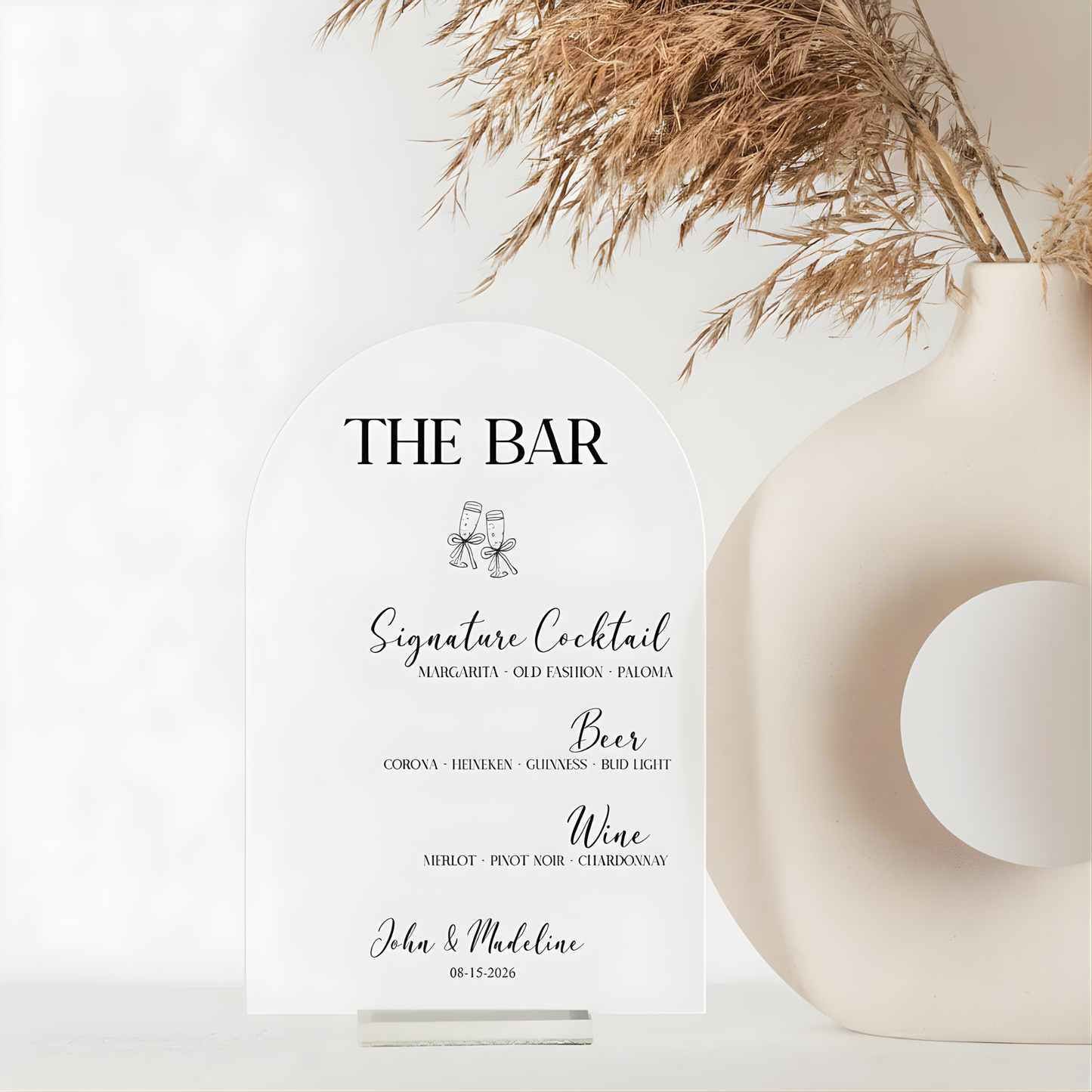 Arch Sign Bar Menu