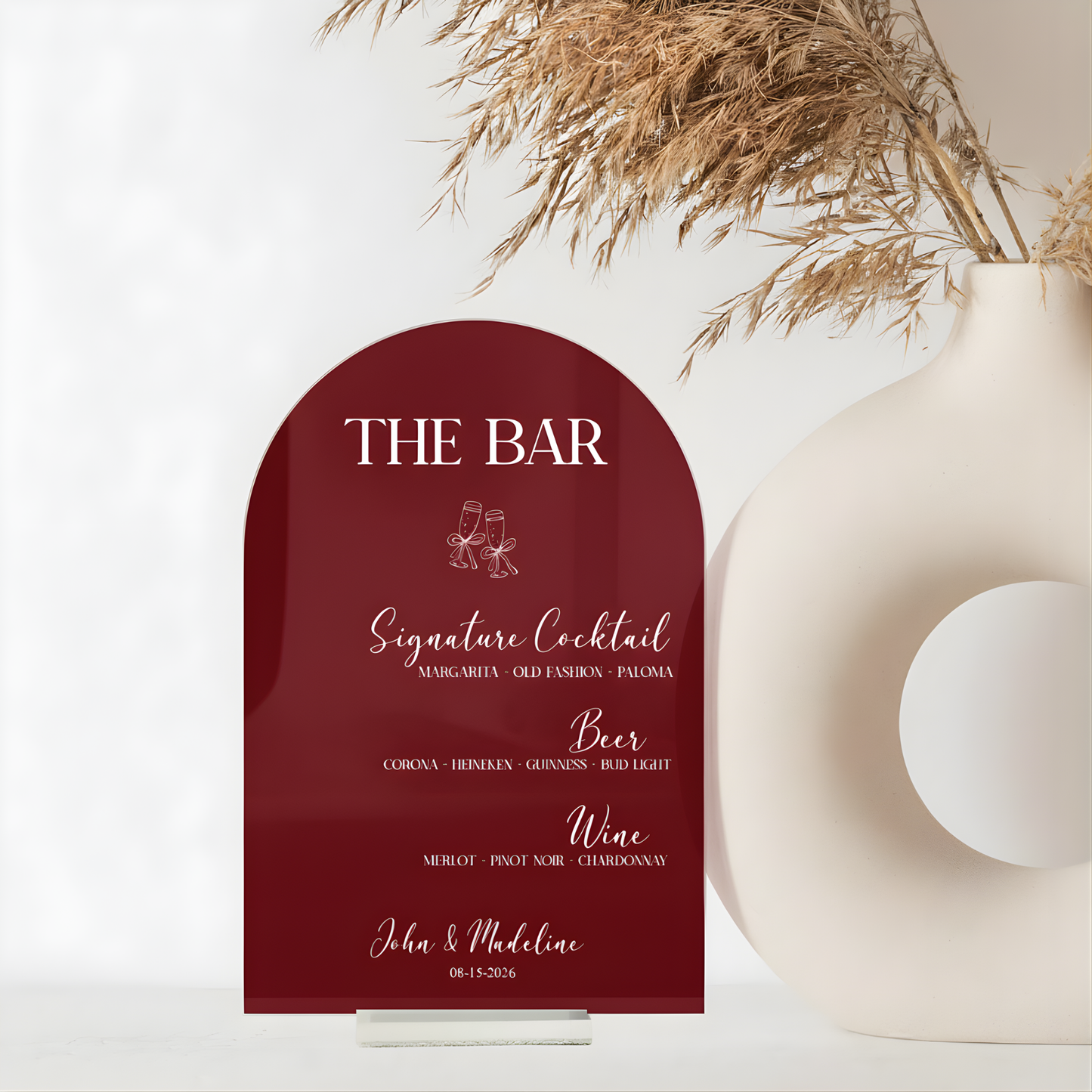 Arch Sign Bar Menu
