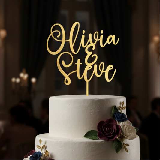 Custom Names Cake Topper